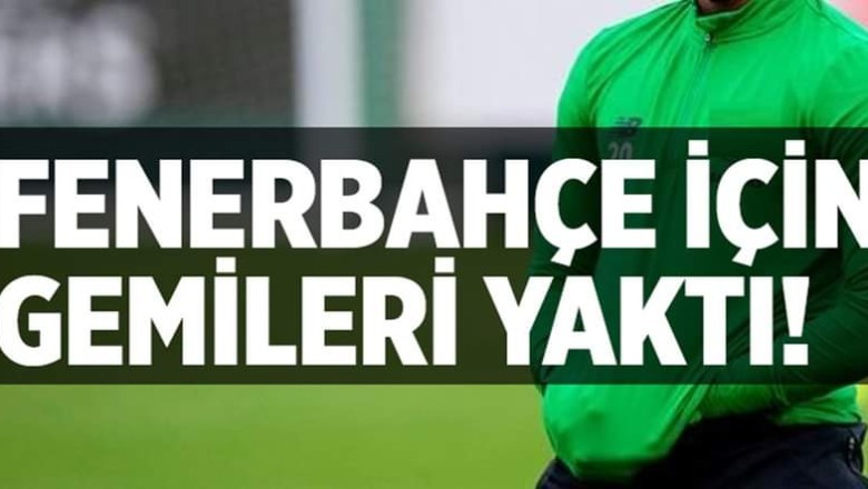 Yıldız futbolcu kulübüne resti çekti 34 yaşındaki futbolcu Fenerbahçeye geliyor